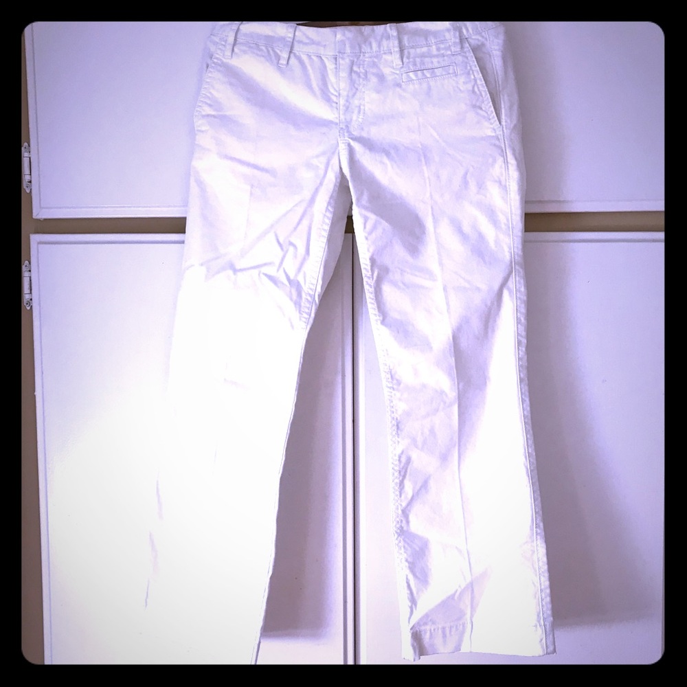 TORY BURCH ankle flare trousers WHITE